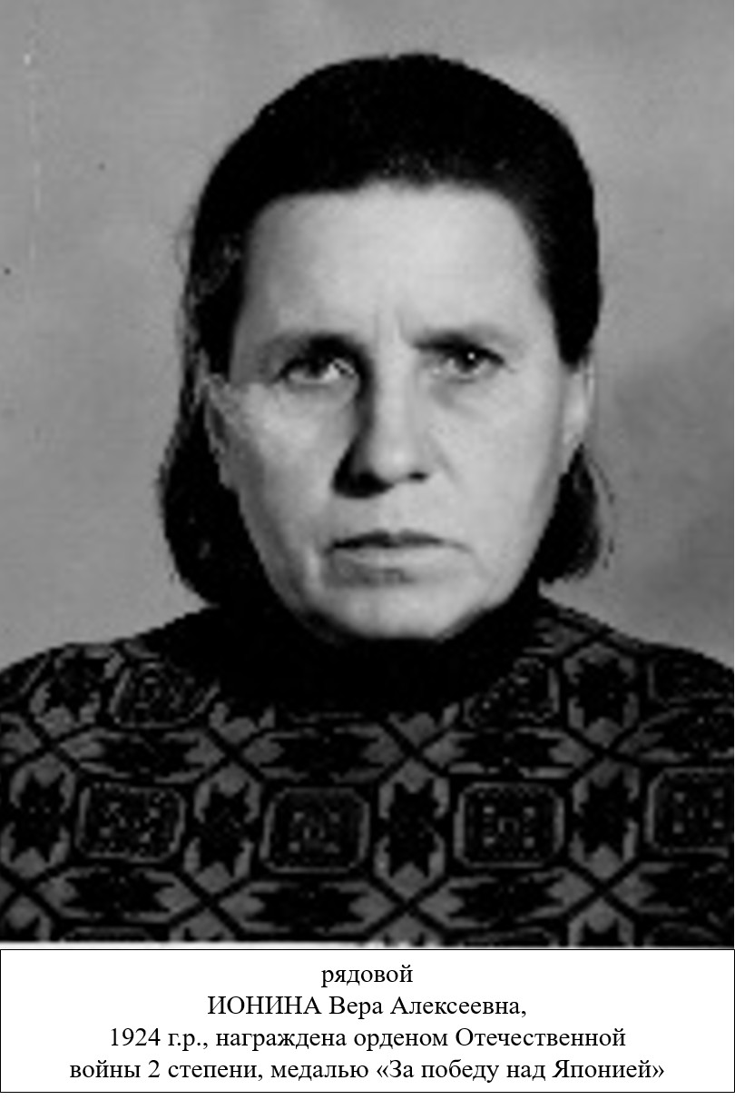 Ионина Вера Алексеевна