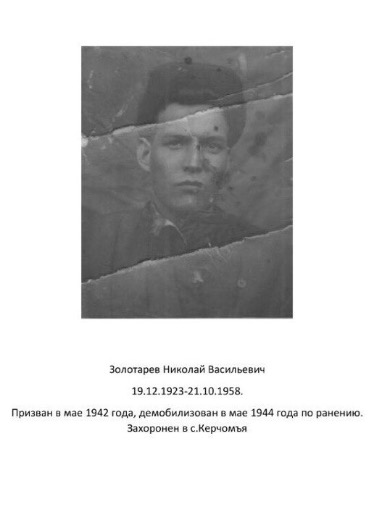 Золотарев Николай Васильевич