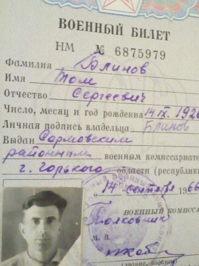 Блинов Том Сергеевич