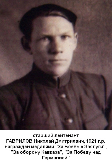 Гаврилов Николай Дмитриевич