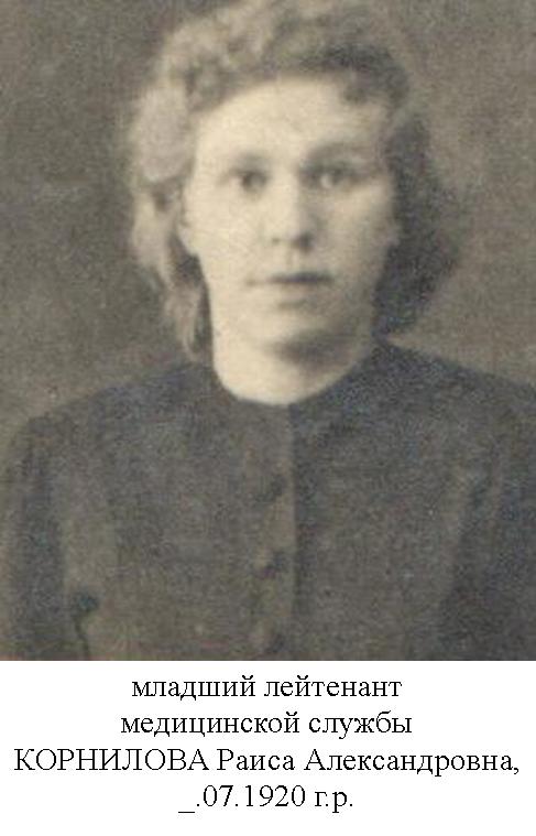Корнилова Раиса Александровна