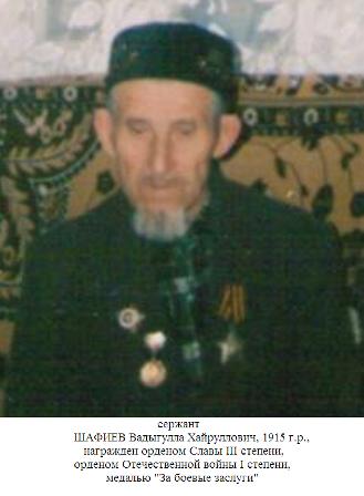 Шафиев Вадыгулла Хайруллович