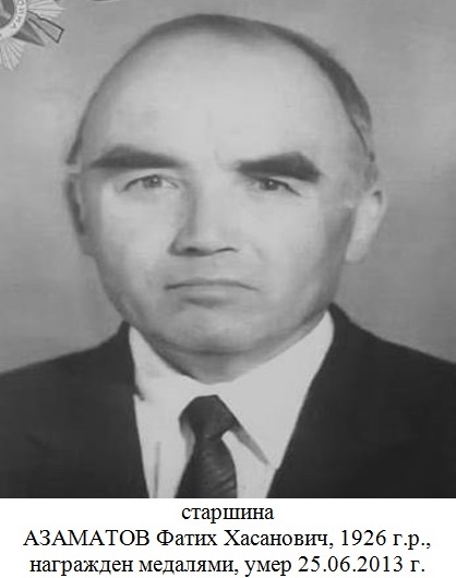 Азаматов Фатих Хасанович