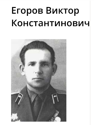 Егоров Виктор Константинович