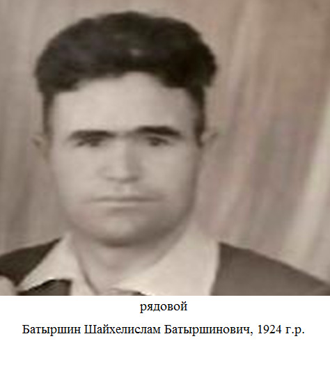 Батыршин Шайхелислам Батыршинович