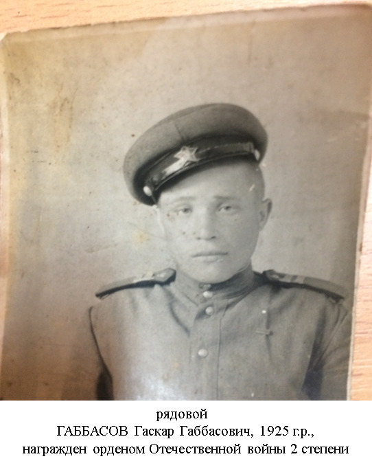 Габбасов Гаскар Габбасович