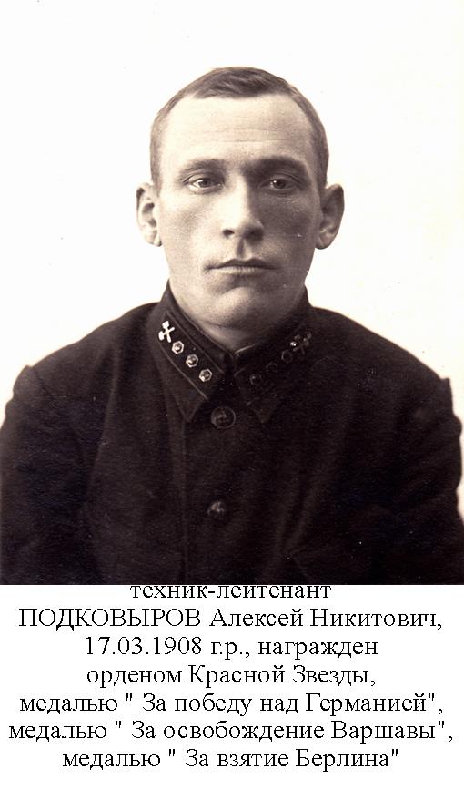 Подковыров Алексей Никитович