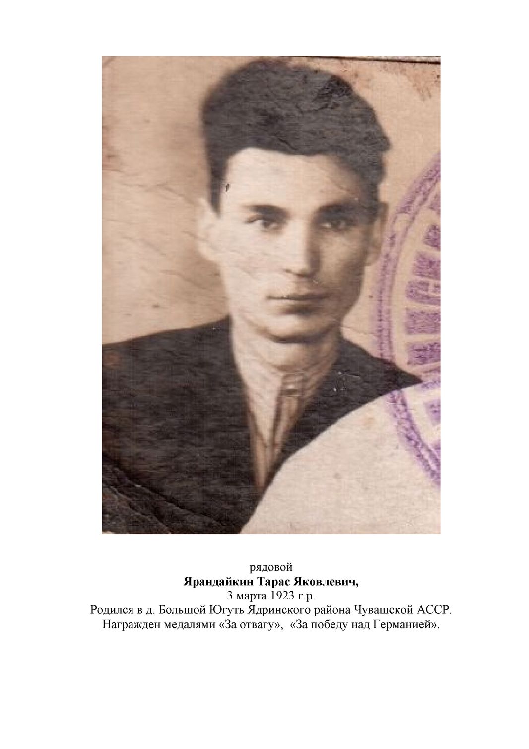 Ярандайкин Тарас Яковлевич