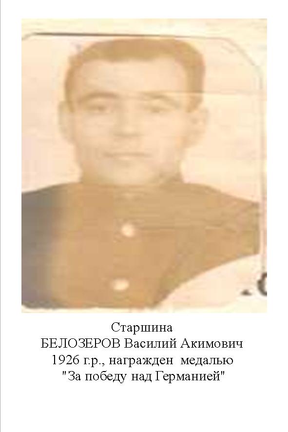 Белозёров Василий Акимович