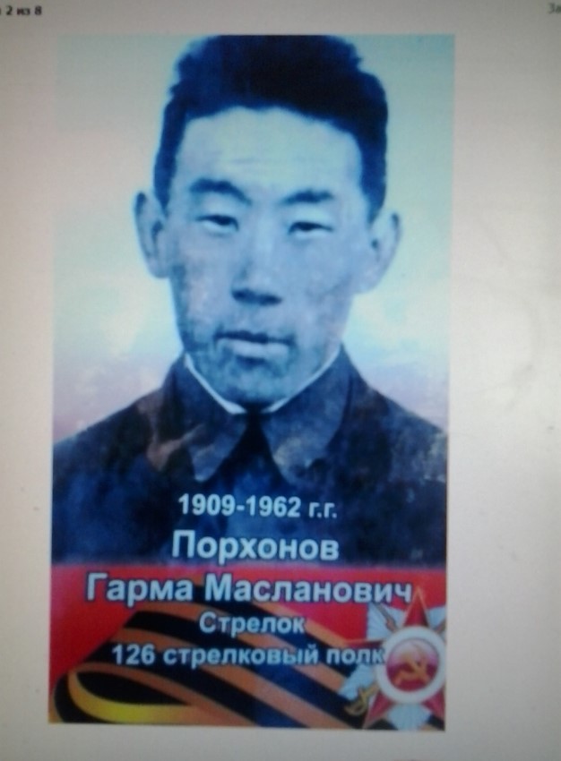 Порхонов Гарма Масланович