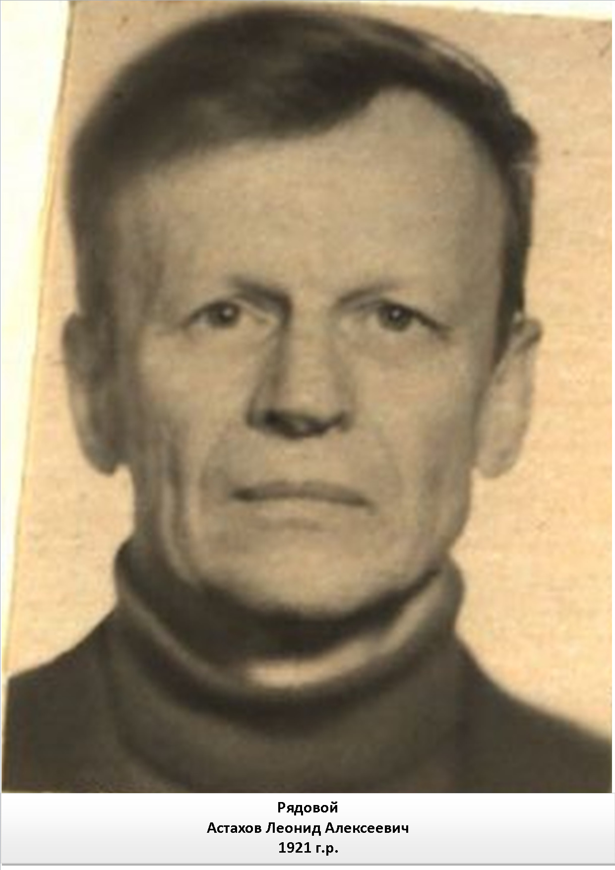 Астахов Леонид Алексеевич