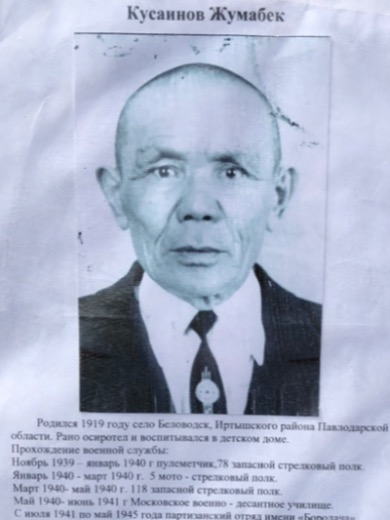Кусаинов Джумабек Кусаинович