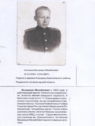 Салтыков Вениамин Михайлович