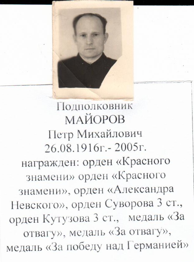 Майоров Петр Михайлович