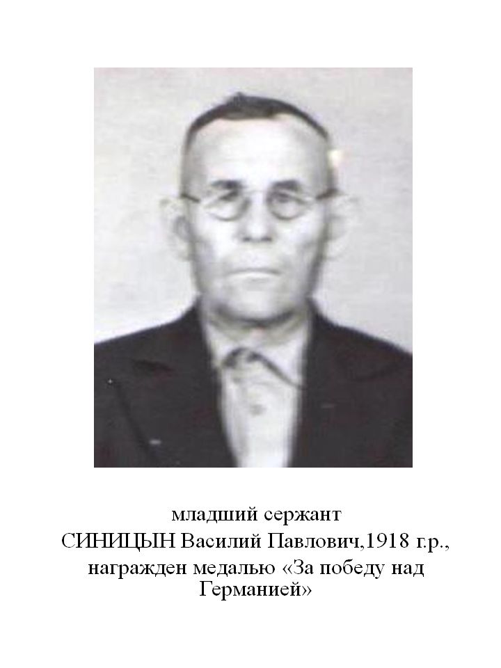 Синицын Василий Павлович