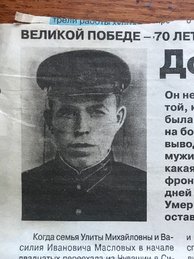 Маслов Африкан Васильевич