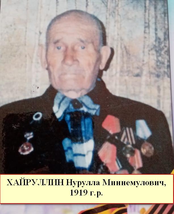 Хайруллин Нурулла Миннемулович