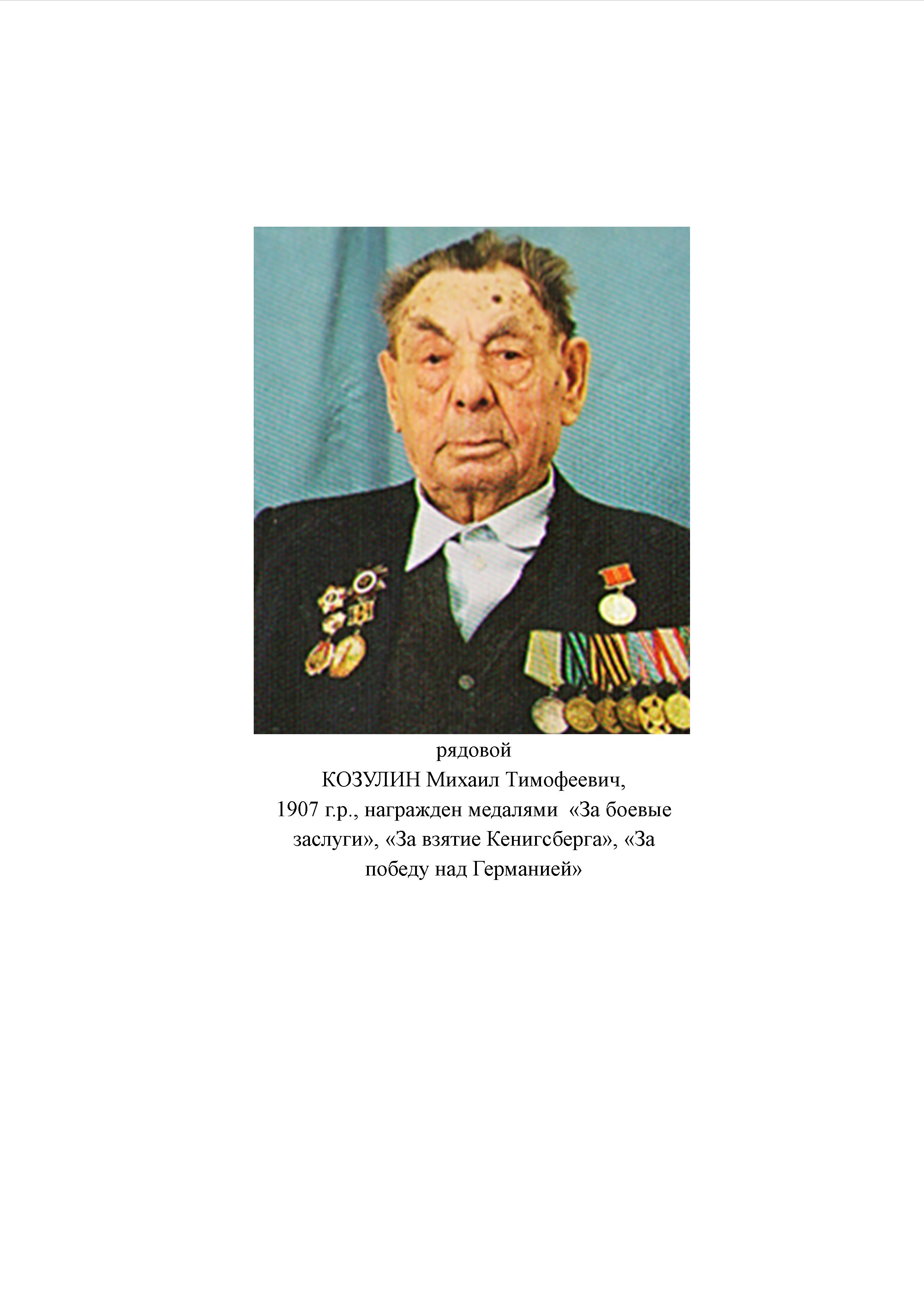 Козулин Михаил Тимофеевич