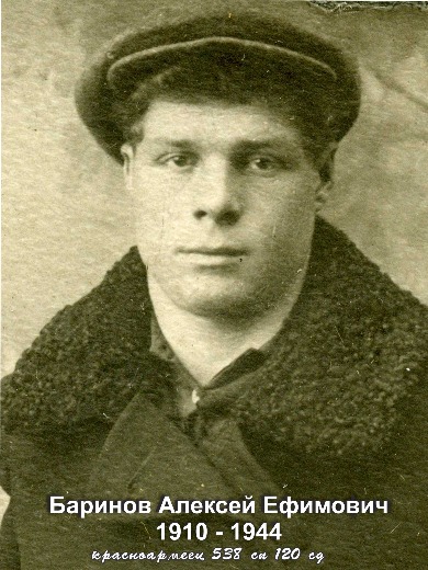 Баринов Алексей Ефимович
