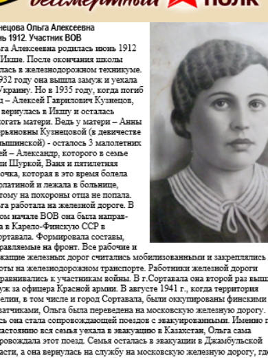 Кузнецова Ольга Алексеевна