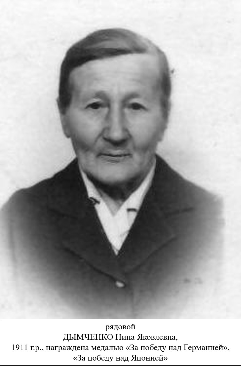 Дымченко Нина Яковлевна