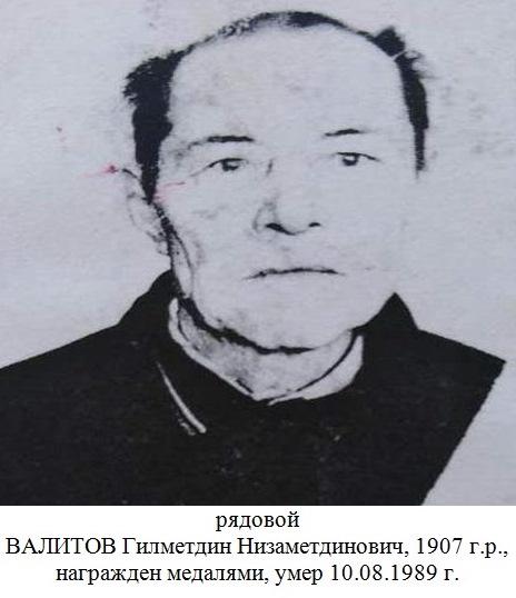 Валитов Гилметдин Низаметдинович