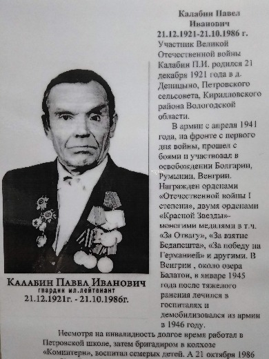 Калабин Павел Иванович