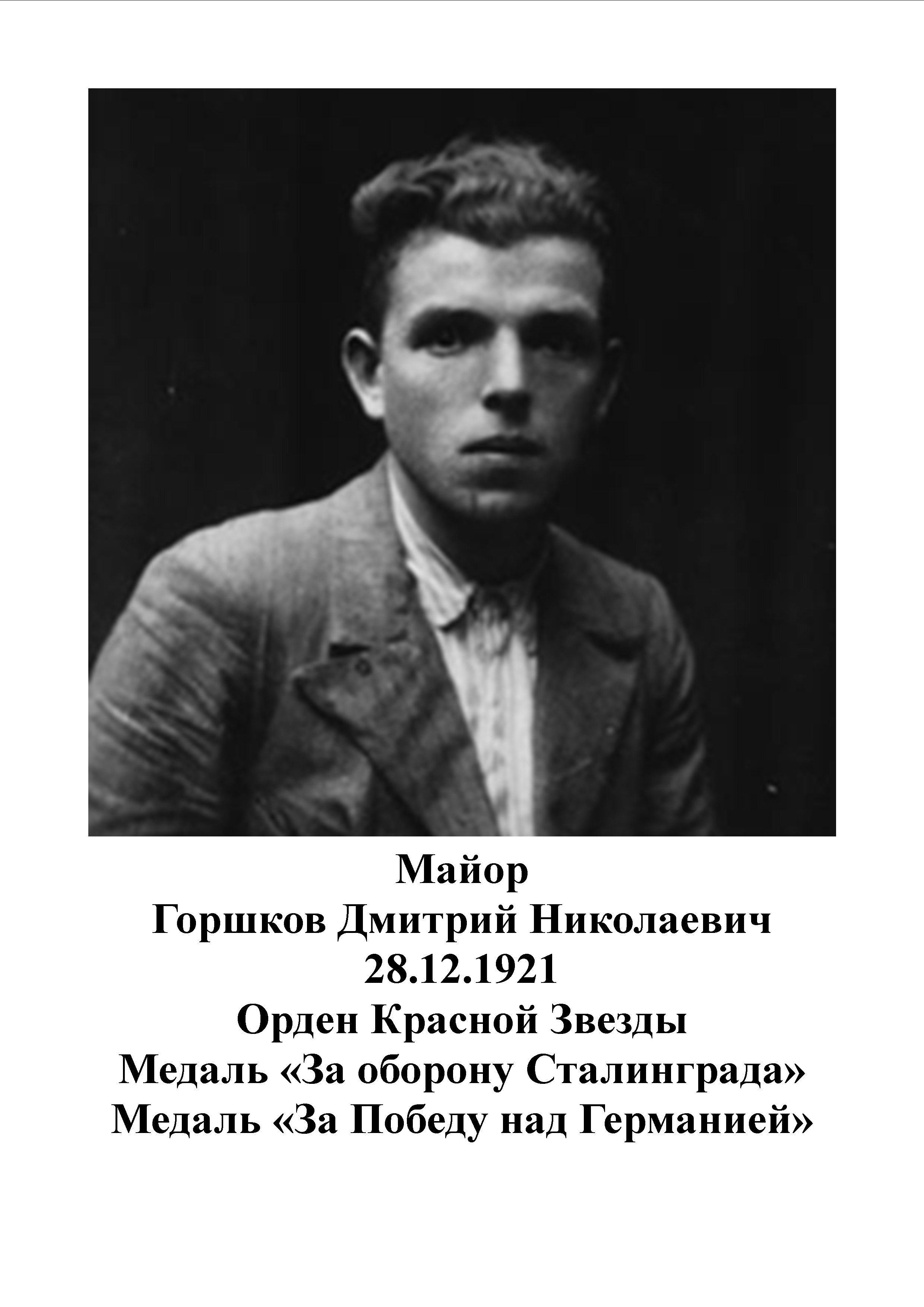 Горшков Дмитрий Николаевич