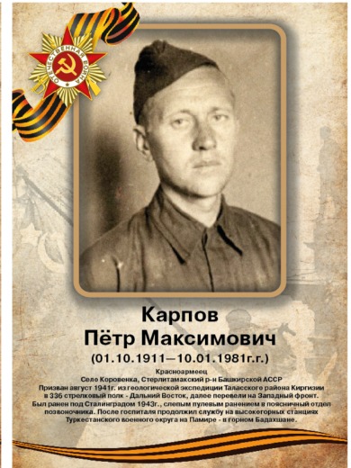 Карпов Петр Максимович