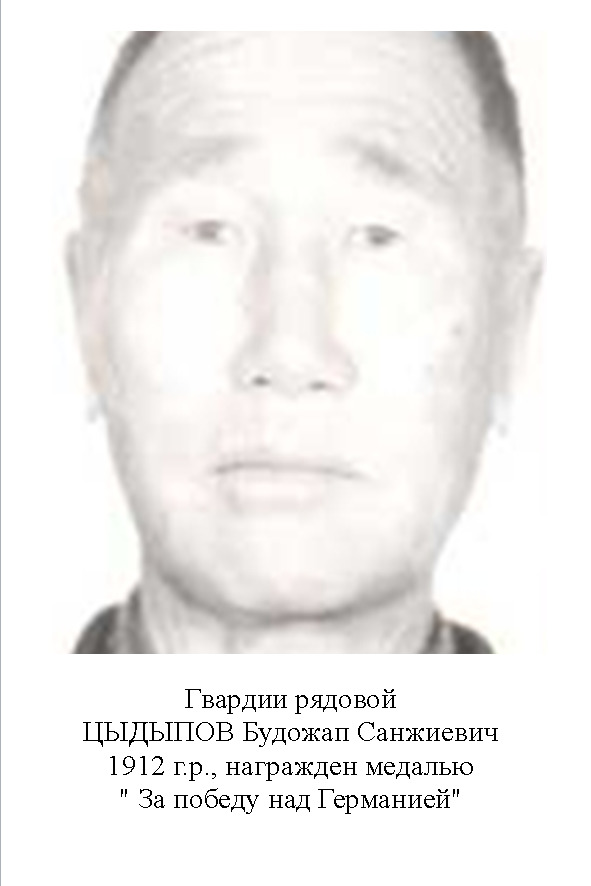 Цыдыпов Будожап Санжиевич