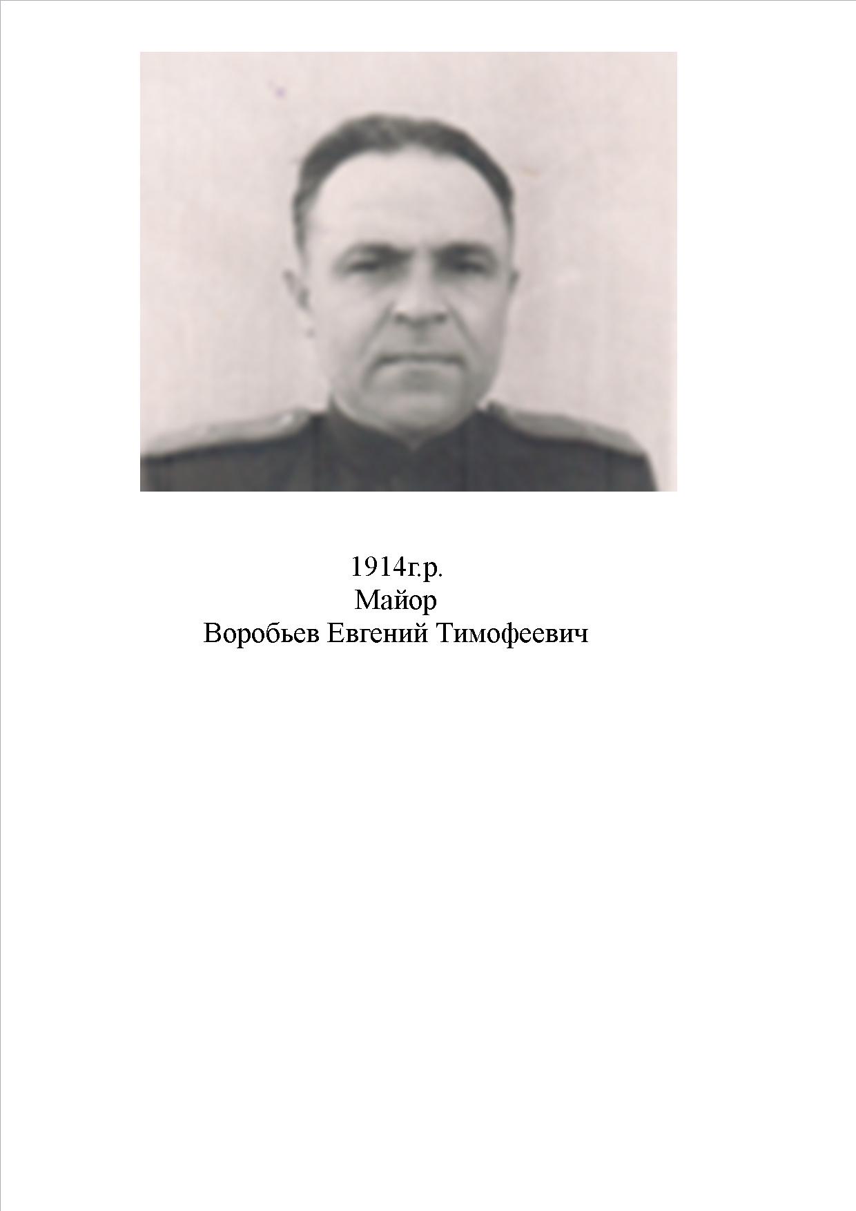 Воробьев Евгений Тимофеевич