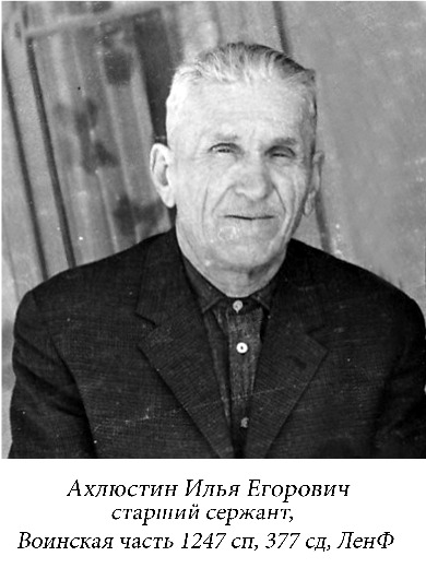 Ахлюстин Илья Егорович
