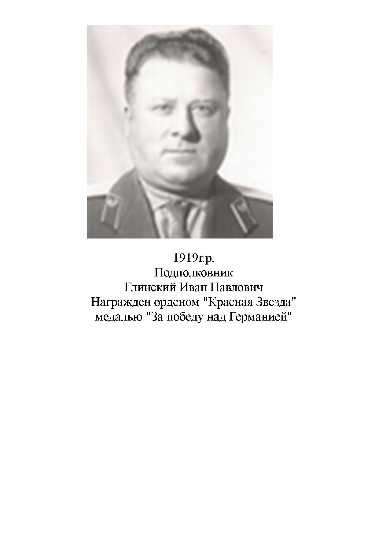 Глинский Иван Павлович