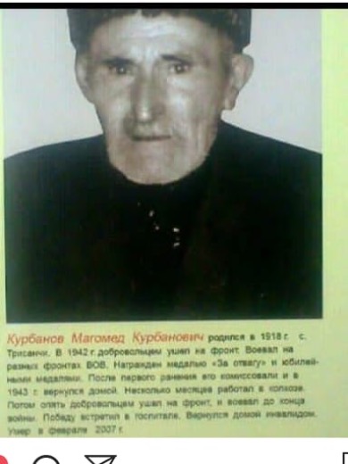 Курбанов Магомед Курбанович