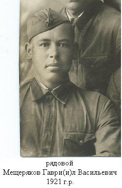 Мещеряков Гаври(И)Л Васильевич