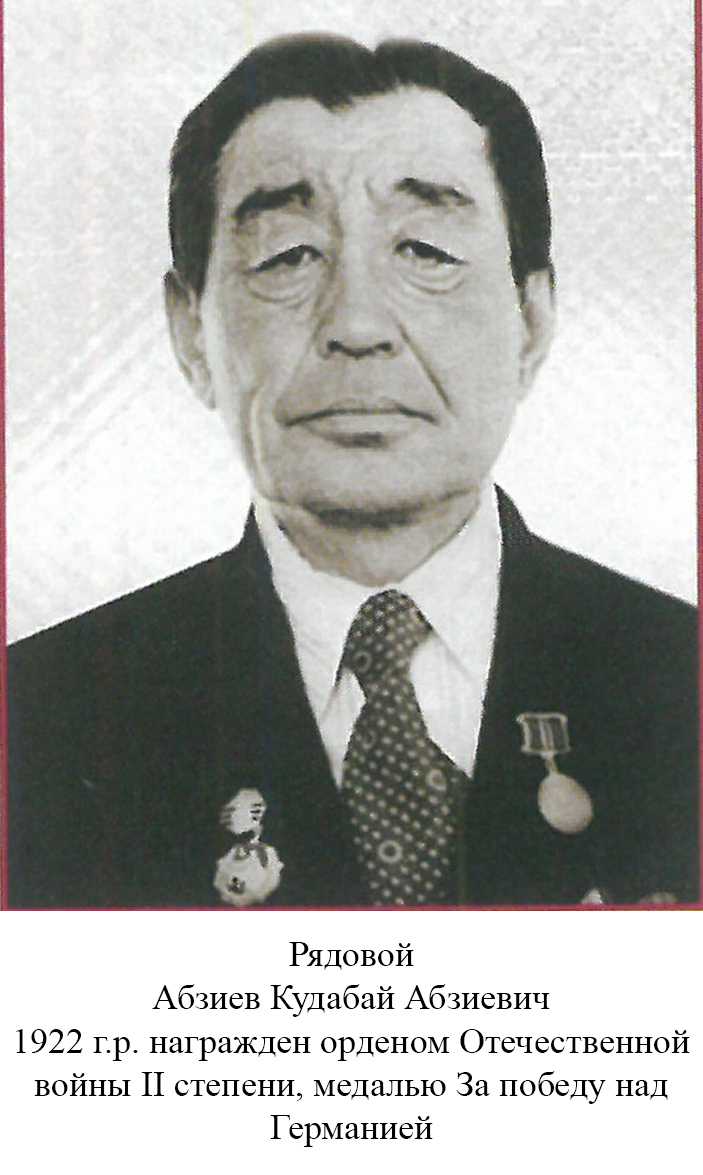 Абзиев Кудабай Абзиевич