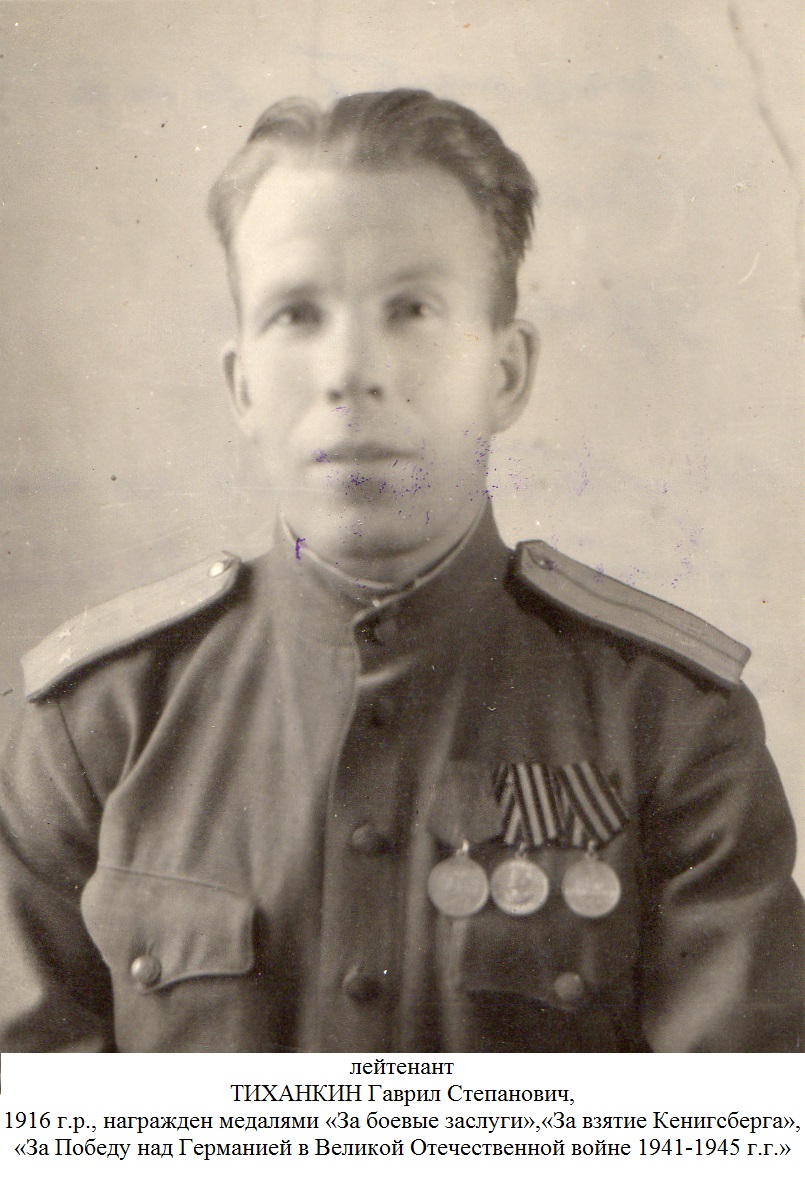 Тиханкин Гаврил Степанович