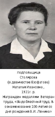 Столярова Наталья Ивановна