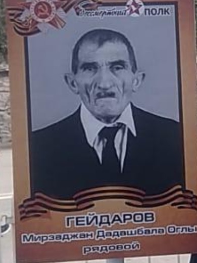 Гейдаров Мирзаджан Дадашбала Оглы