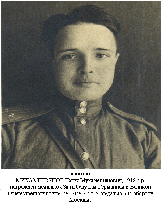 Мухаметзянов Газис Мухаметзянович