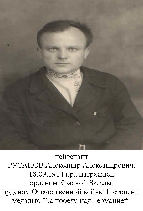 Русанов Александр Александрович