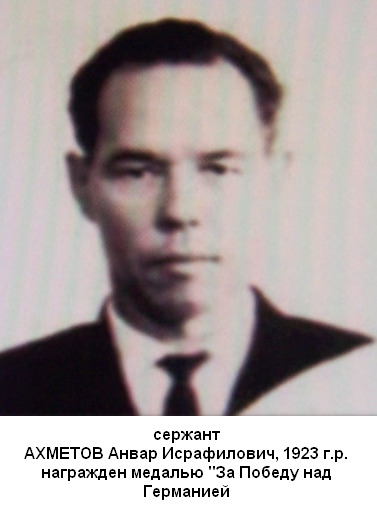 Ахметов Анвар Исрафилович