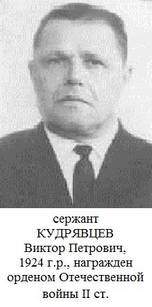 Кудрявцев Виктор Петрович