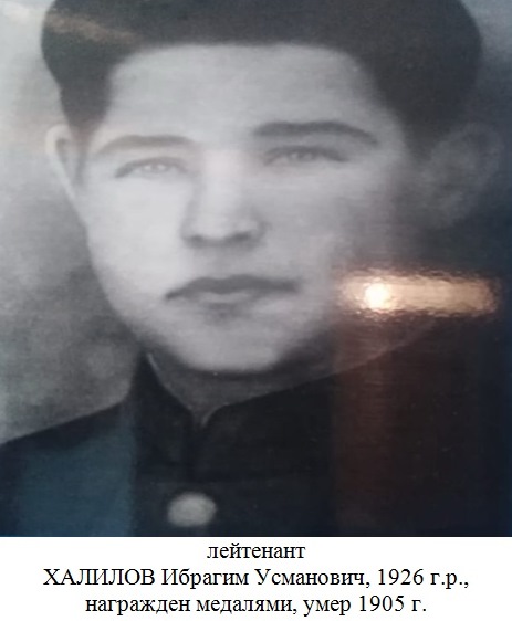 Халилов Ибрагим Усманович