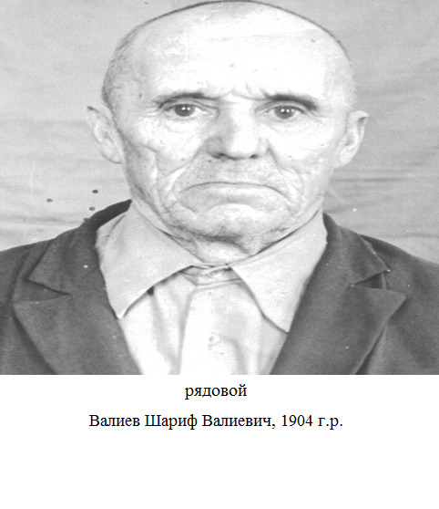 Валиев Шариф Валиевич