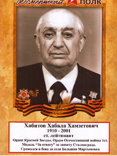 Хабитов Хабала Хамзетович