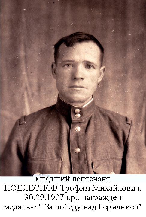 Подлеснов Трофим Михайлович